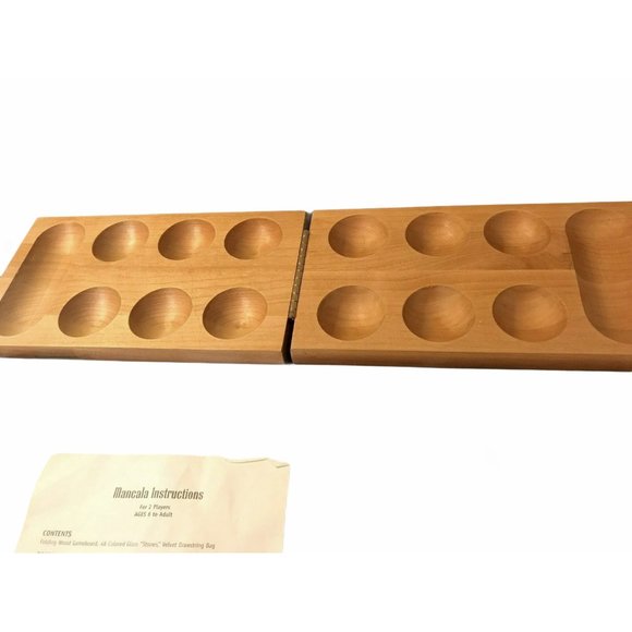 Parker Mancala Classic African Game Marbles - Picture 4 of 12